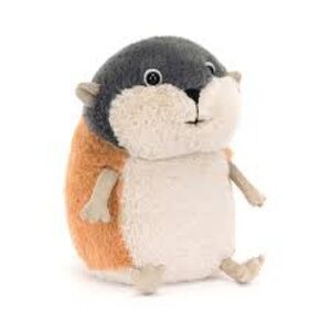 Jellycat Plush Toy in Cream and Orange Lambeth Lemming